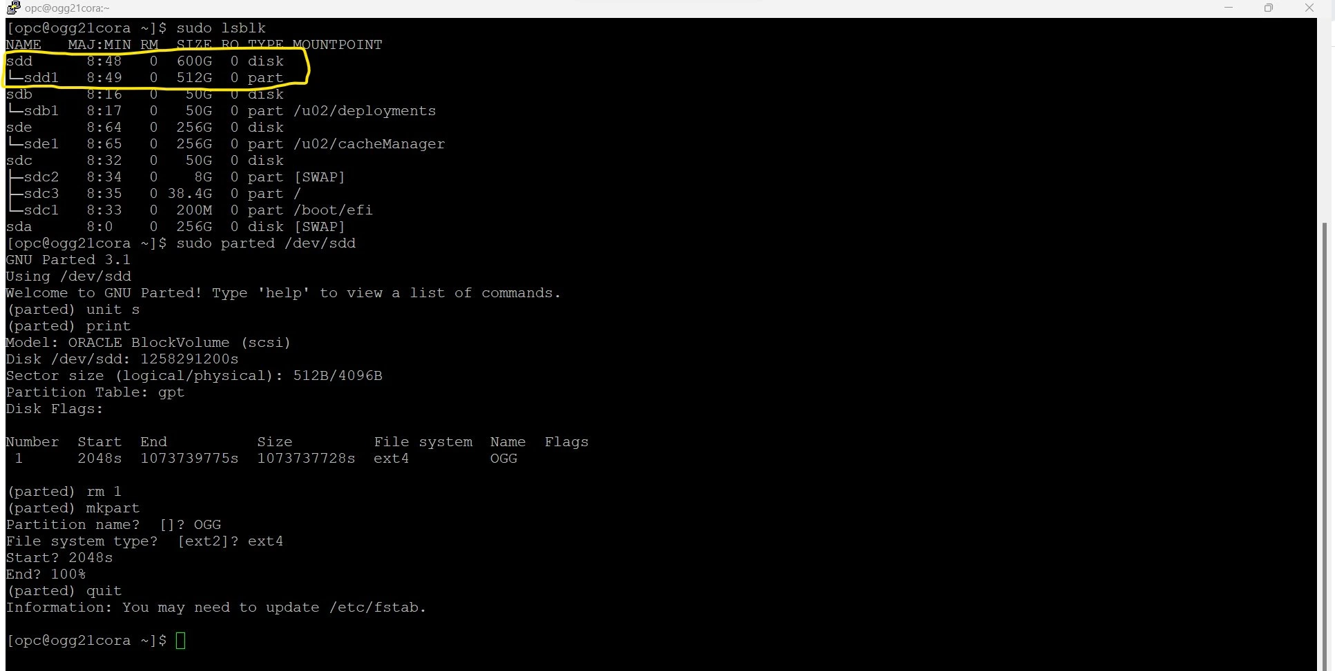 Increase Block Volume Size in OCI - OracleGG